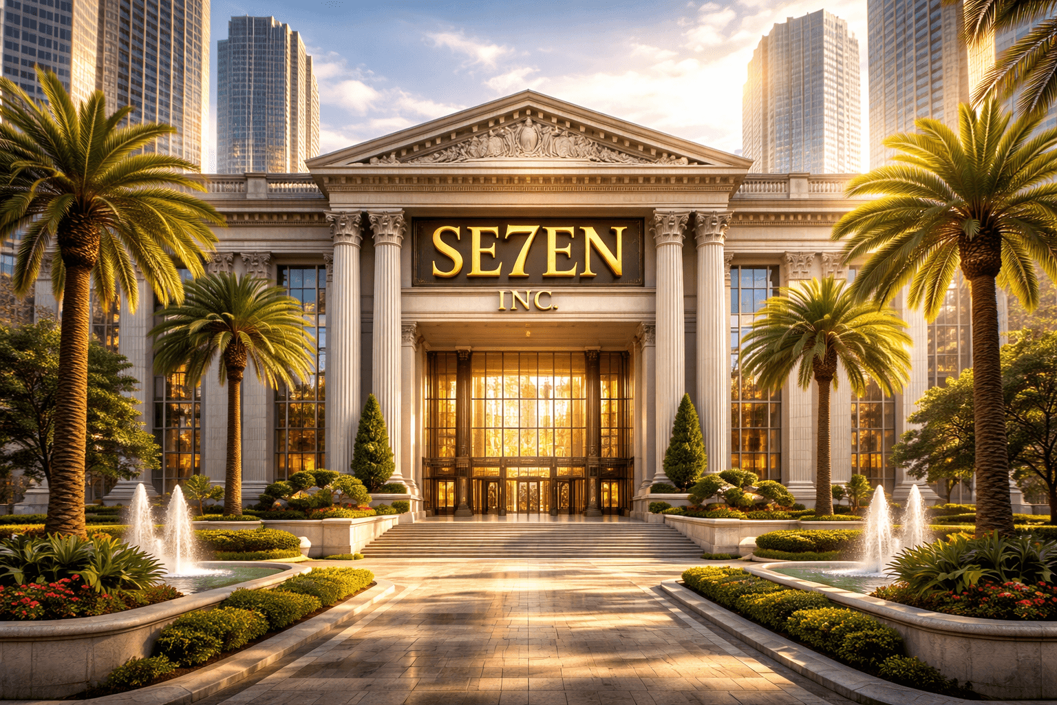 SE7EN INC. gold building